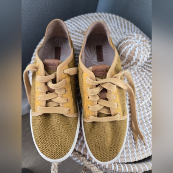 OLUKAI Pehuea Li Women's Slip On Sneakers, Casual Everyday Shoe/Amber Gold 8 - Picture 6 of 16